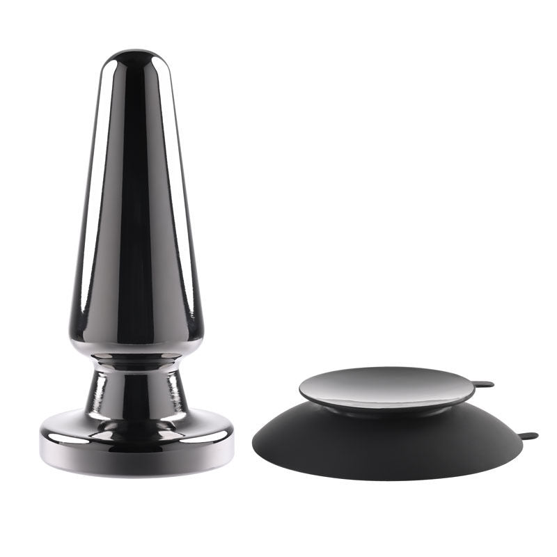 Evolved - advanced vibrating metal plug - Product front view  | Flirtybay.com.au